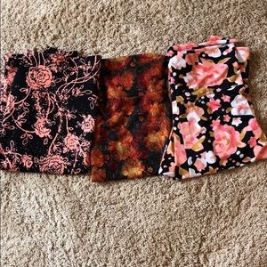 3 LuLaRoe size M skirts